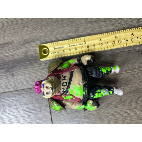 TMNT Rocksteady Mutations Playmates Action Figure 5" Green Paint Splatter 2020 - Picture 4 of 6